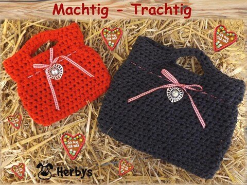 Häkelanleitung Trachtentasche "Herzerl"
