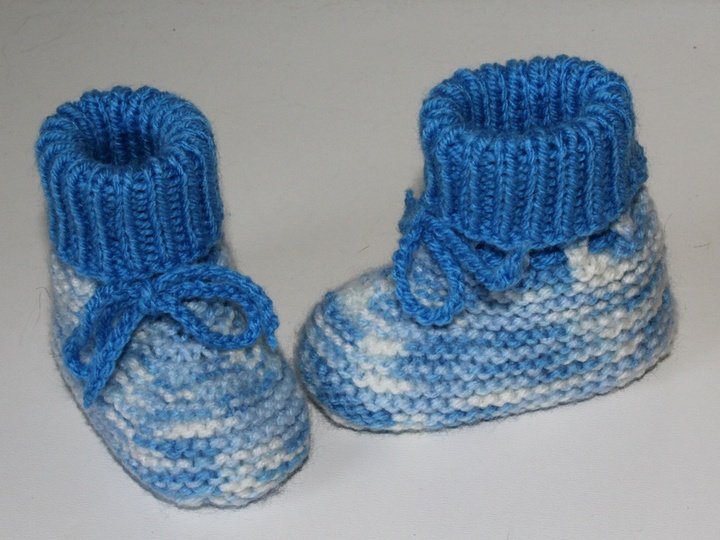 Strickanleitung Babyschuhe, Baby-Booties in 3 Größen  #211