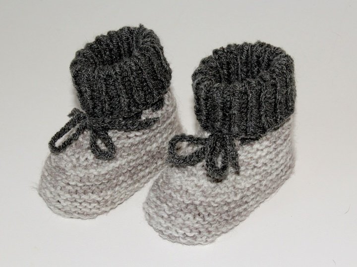 Strickanleitung Babyschuhe, Baby-Booties in 3 Größen  #211