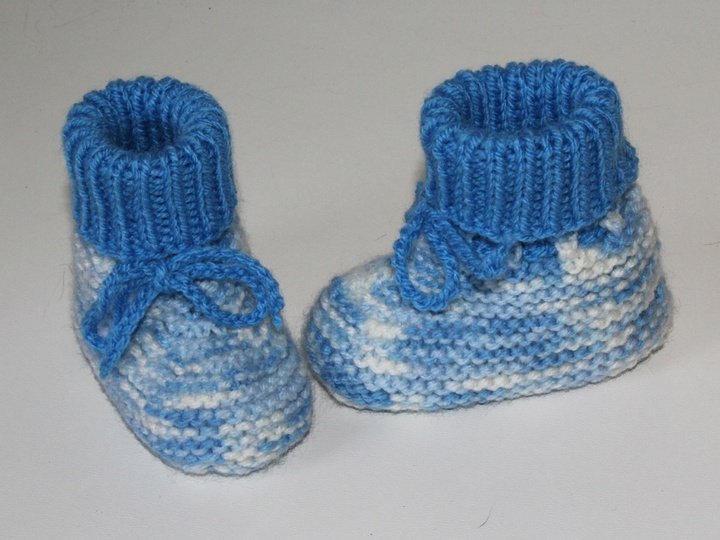 Strickanleitung Babyschuhe, Baby-Booties in 3 Größen  #211