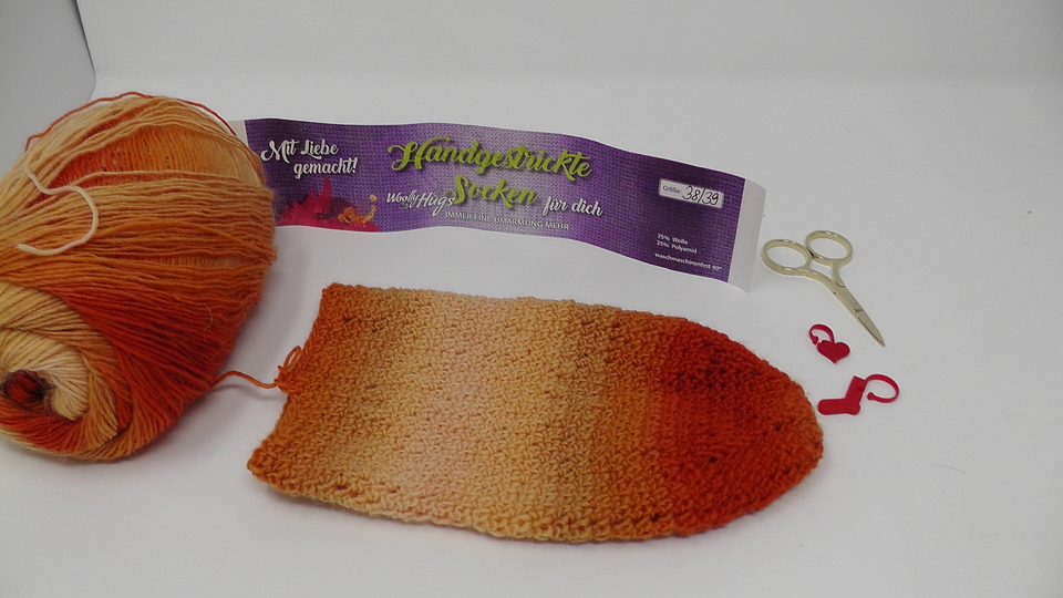 Größentabelle Häkelsocken von Größe 20/21 - Größe 46/47