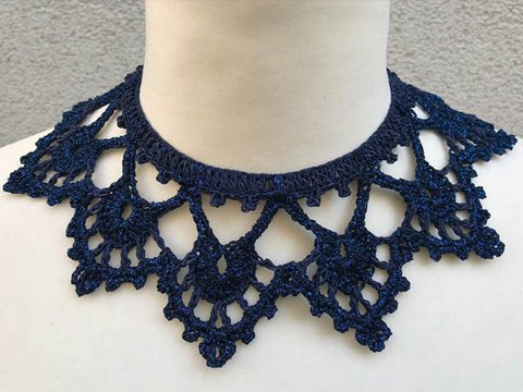 Kollier MARIA   -einmal weit als Kragen - einmal eng als Kette