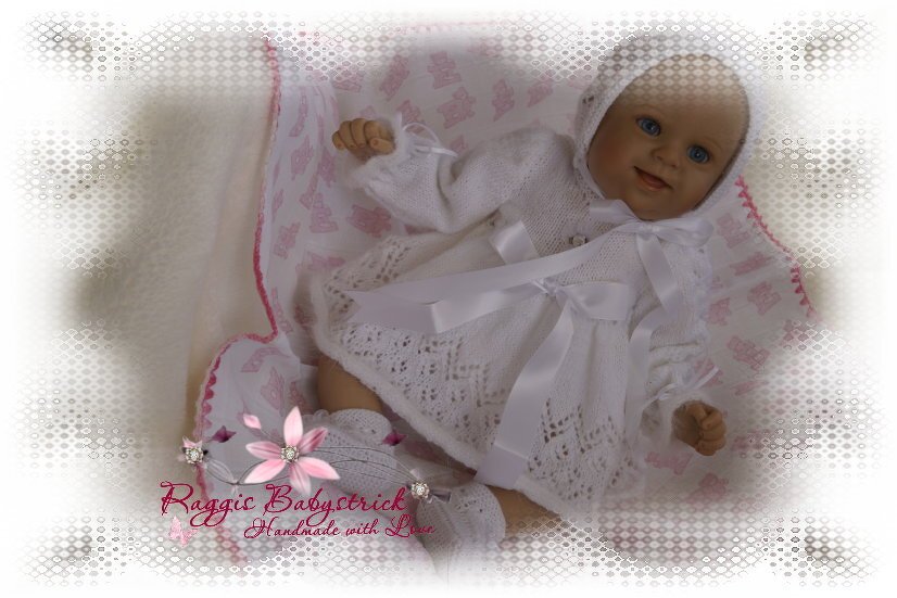 Strickanleitung f&uuml;r Baby's u. Reborns Modell Sonja Gr. 50 -56