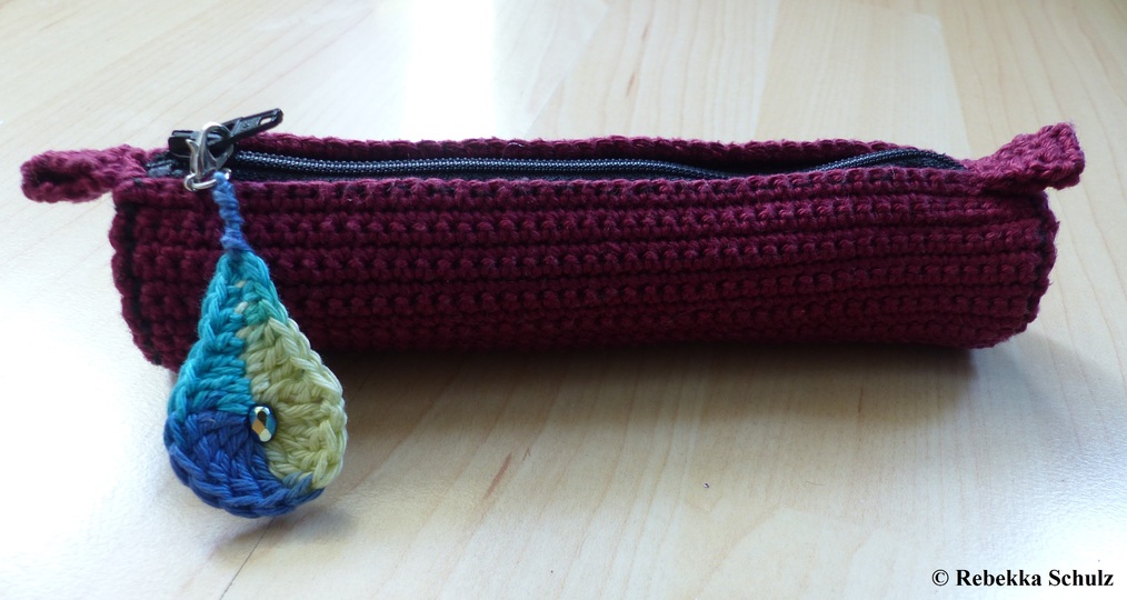 Mini-Stifteetui - mit Paisley-Anhänger