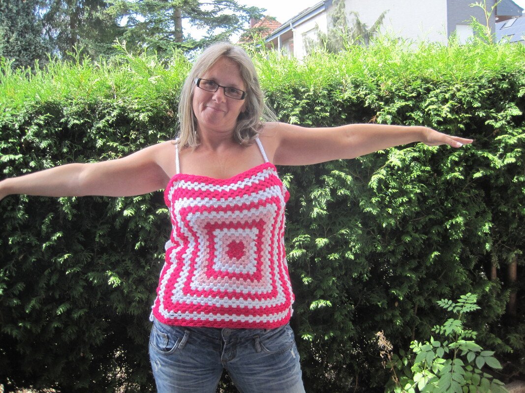 Häkelanleitung Granny Top Oversize - schnell gehäkelt und für alle Größen - Bild 5