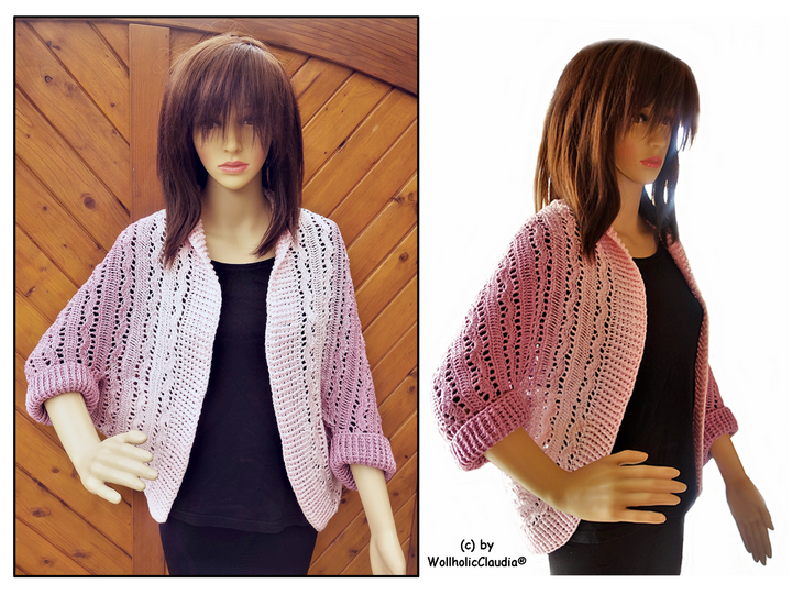 Häkelanleitung Seelenwärmer / Shrug "good feeling" - Alle Größen