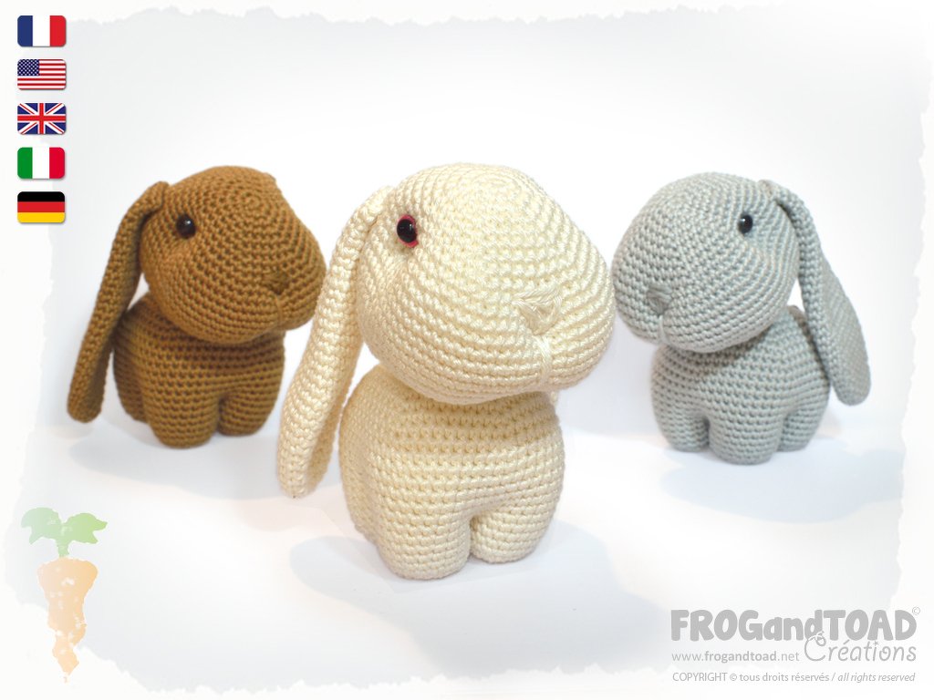 Anleitung Kaninchen - Amigurumi - FROGandTOAD Céations