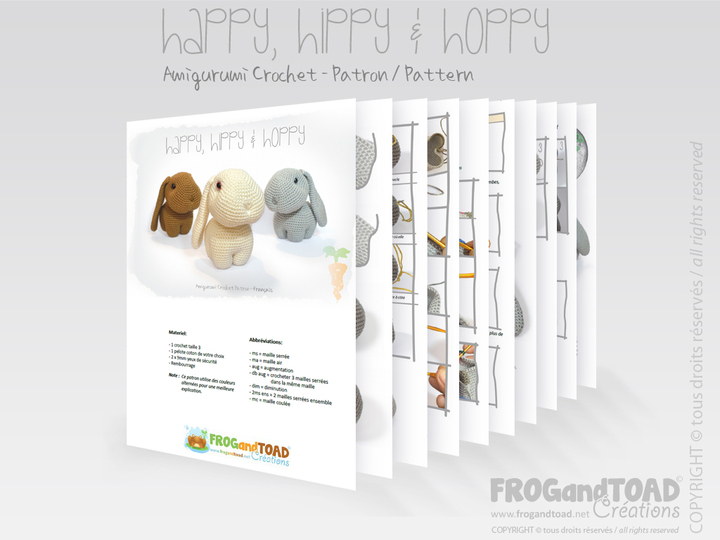 Anleitung Kaninchen - Amigurumi - FROGandTOAD Céations
