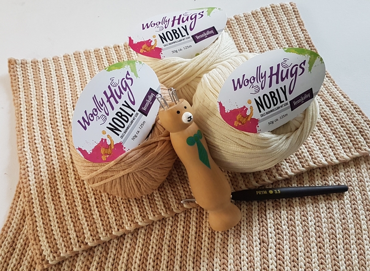 Tasche DUOS mit Woolly Hugs NOBLY bosnisch Häkeln