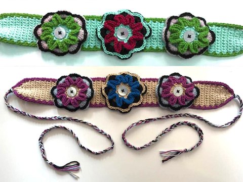 schneller Hippie Gürtel aus Resten