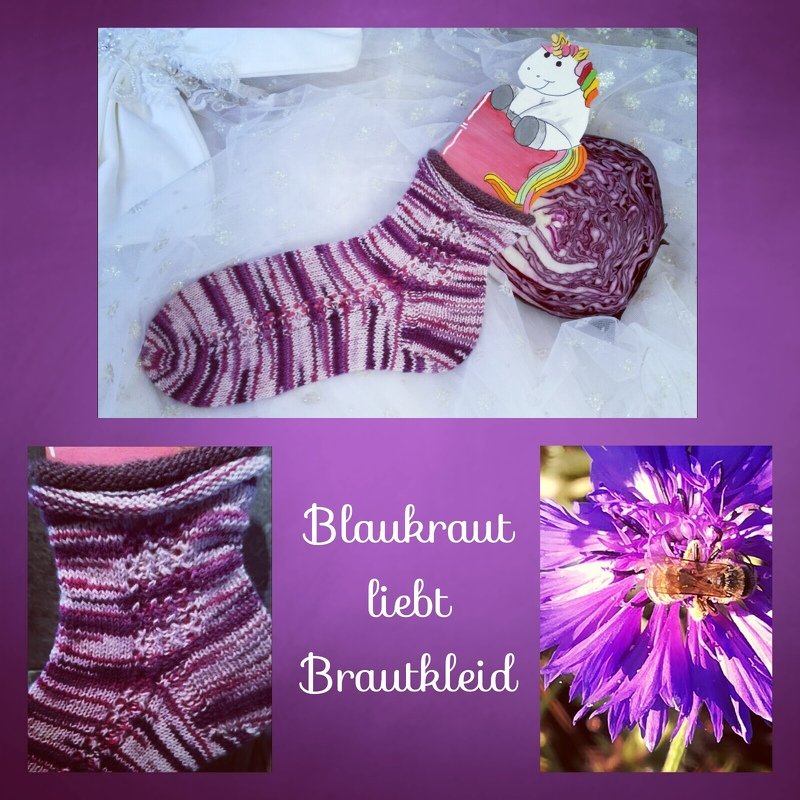 Strickanleitung Socken Mustersöckchen mit Rollrand - Bild 3