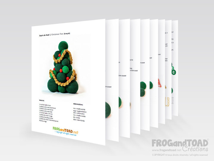 Anleitung Weihnachtsbaum - Amigurumi - FROGandTOAD Créations