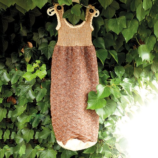 Schlafsack/Pucksack Bär stricken für Babys - Schritt für Schritt Anleitung