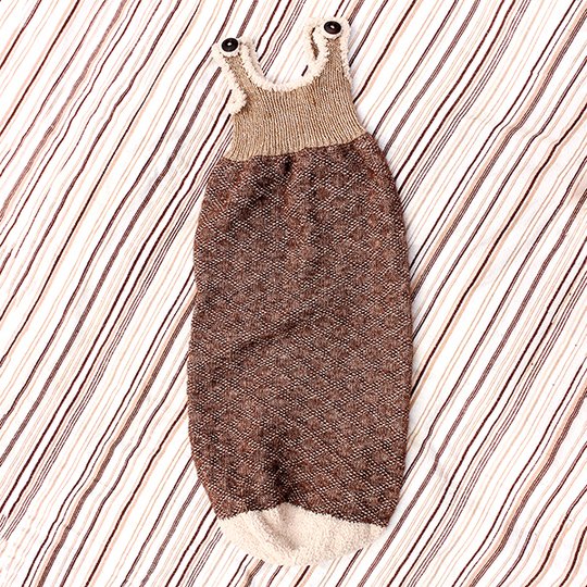 Schlafsack/Pucksack Bär stricken für Babys - Schritt für Schritt Anleitung