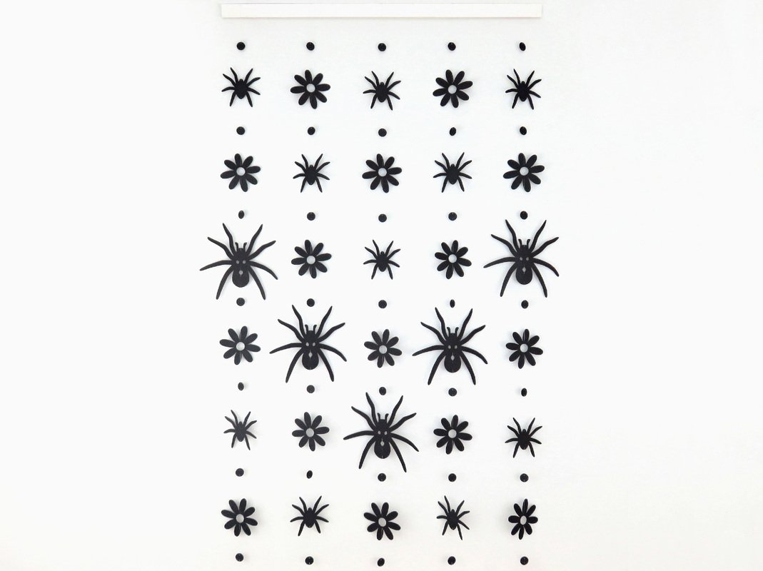 Deko-Ketten – Spinnen und Blumen – Bastelvorlagen und Anleitung