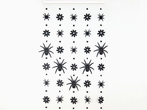 Deko-Ketten – Spinnen und Blumen – Bastelvorlagen und Anleitung