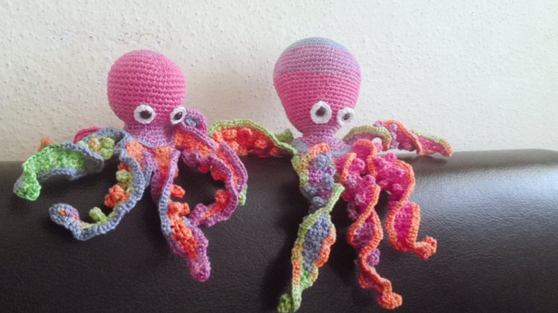 Octopus stuffed toys crochet pattern