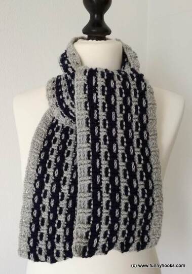 perfo scarf - an easy unisex scarf