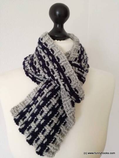 perfo scarf - an easy unisex scarf