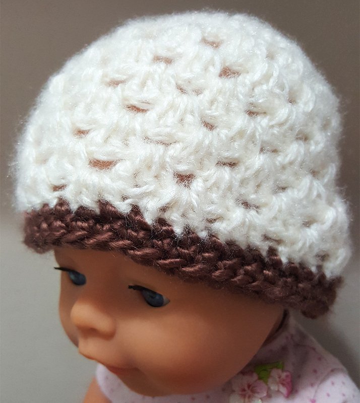 Kuschelige Babymütze (0-12Mon.) Inklusive Größentabelle zum individuellen anpassen.