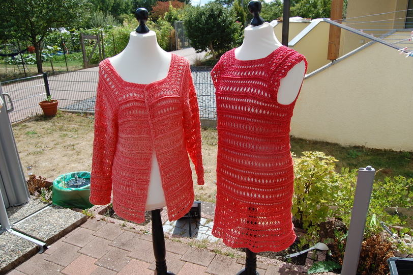 Luftig leichtes Sommer Kleid und Jacke "Silvia"