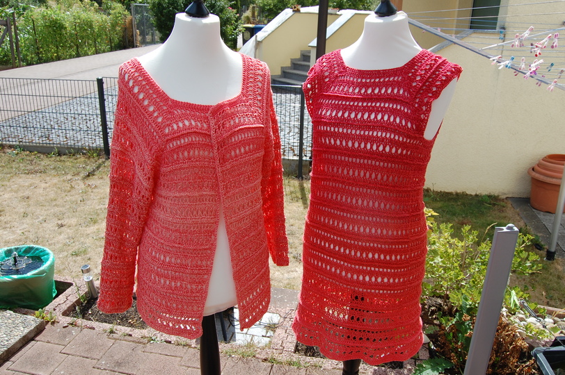 Luftig leichtes Sommer Kleid und Jacke "Silvia"