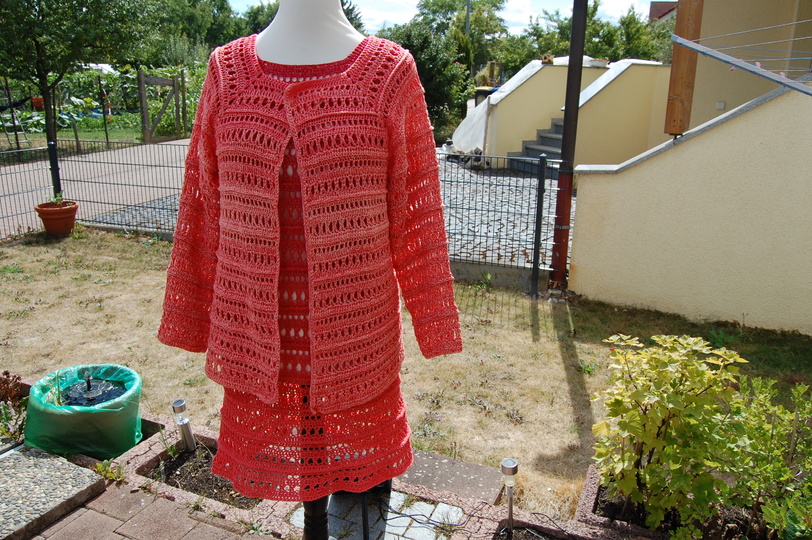 Luftig leichtes Sommer Kleid und Jacke "Silvia"