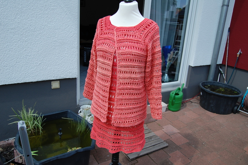 Luftig leichtes Sommer Kleid und Jacke "Silvia"