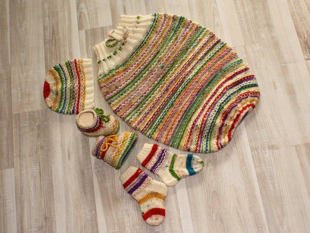 Strickanleitung Baby-Set Lollypop, Strampelsack, Mütze, Socken, Schuhe - Bild 3