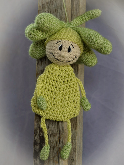 Glücksbringer Glücksklee Kleeblatt Anhänger Taschenbaumler