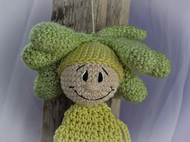 Glücksbringer Glücksklee Kleeblatt Anhänger Taschenbaumler