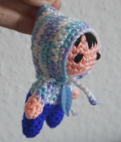 Häkelanleitung: Schlüsselanhänger Waldgeist Hano