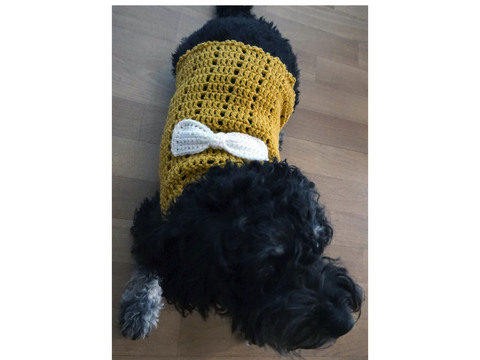 Crochet pattern for the Dog Dress "Bow"