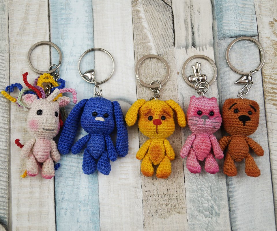 Häkelanleitung Treue Freunde Schlüsselanhänger, Taschenbaumler - Bild 10