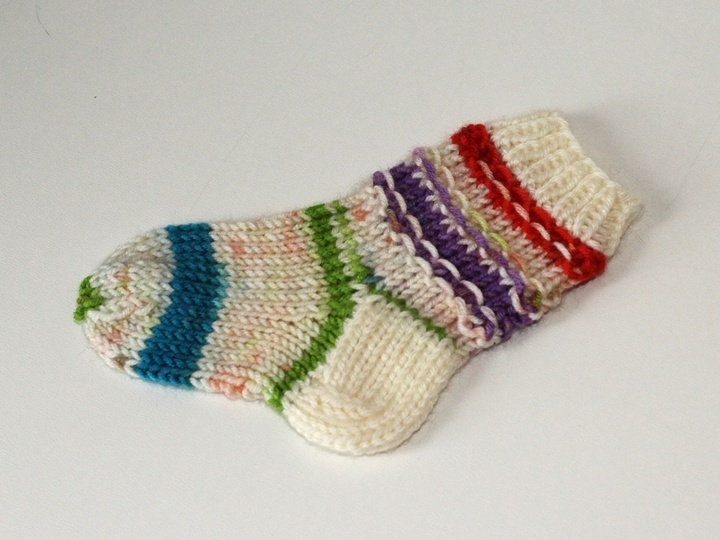 Strickanleitung Babysocken, Babysöckchen, Sohlenlänge 10 - 11 cm