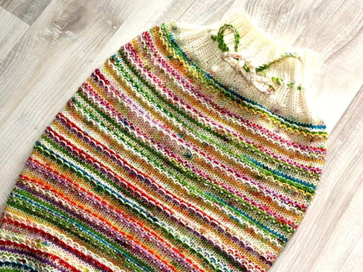 Strickanleitung Baby-Strampelsack, Schlafsack, Schlupfsack, Pucksack 0 - 6 Monate