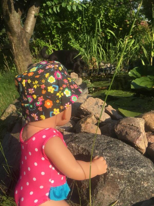 FreE-Book Puppen-Hut Egon der Anglerhut KU 33 cm