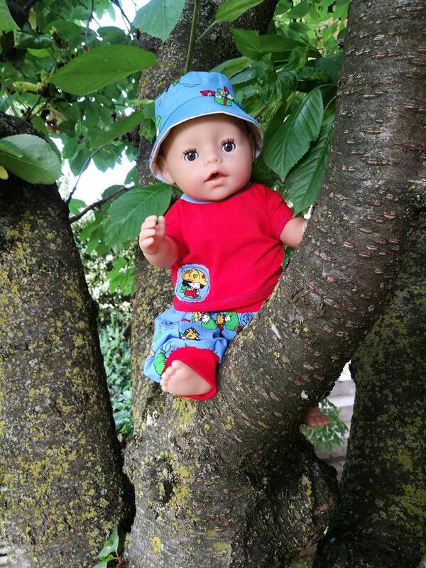 FreE-Book Puppen-Hut Egon der Anglerhut KU 33 cm