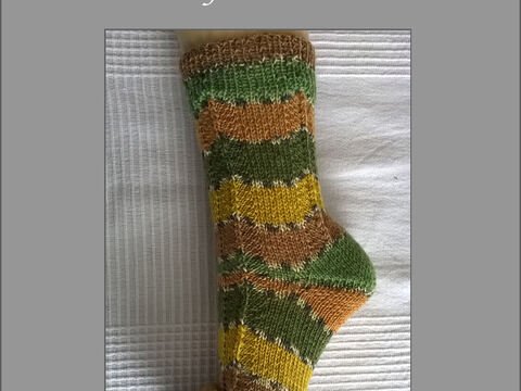 Sockenmuster "Auf Zack" gestrickt - Gr.32-47