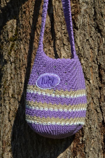 - LUCY - schnelle individuelle Mädchentasche, Glitzertasche, Geschenkidee, Tasche, Häkeltasche, Umhängetasche