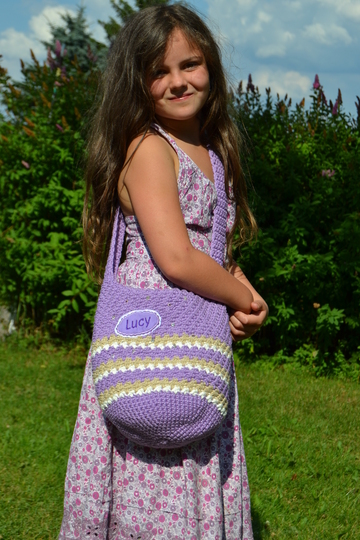 - LUCY - schnelle individuelle Mädchentasche, Glitzertasche, Geschenkidee, Tasche, Häkeltasche, Umhängetasche