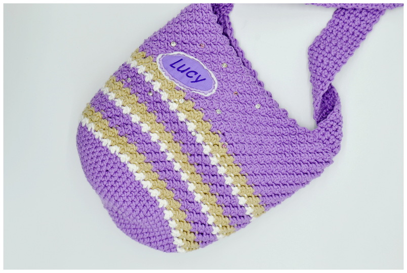 - LUCY - schnelle individuelle Mädchentasche, Glitzertasche, Geschenkidee, Tasche, Häkeltasche, Umhängetasche
