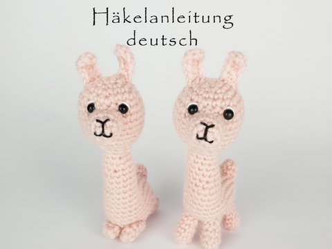 Mini Lama häkeln • Häkelanleitung • Deutsch