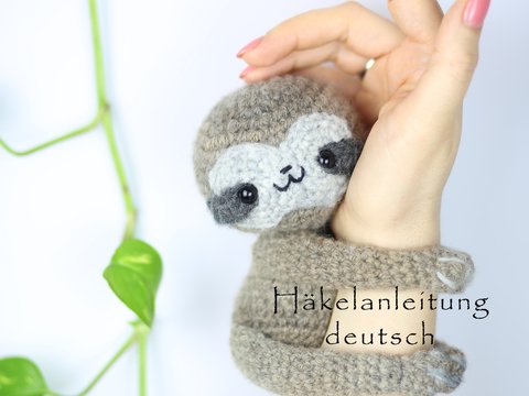 Faultier häkeln • Häkelanleitung • Deutsch