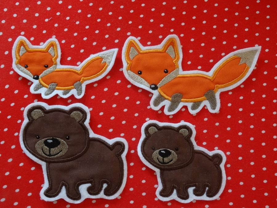 Stickdatei Waldtiere Appli - Bild 3