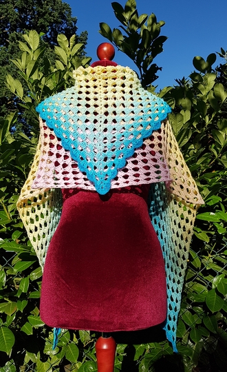 Häkelanleitung Dreieckstuch Augenweide - einfach zauberhaft