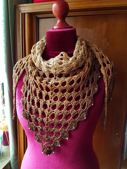 Häkelanleitung Dreieckstuch Augenweide - einfach zauberhaft