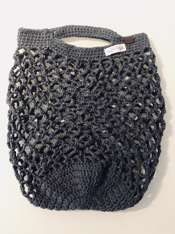 Häkelanleitung Einkaufsnetz mit kurzem Henkel