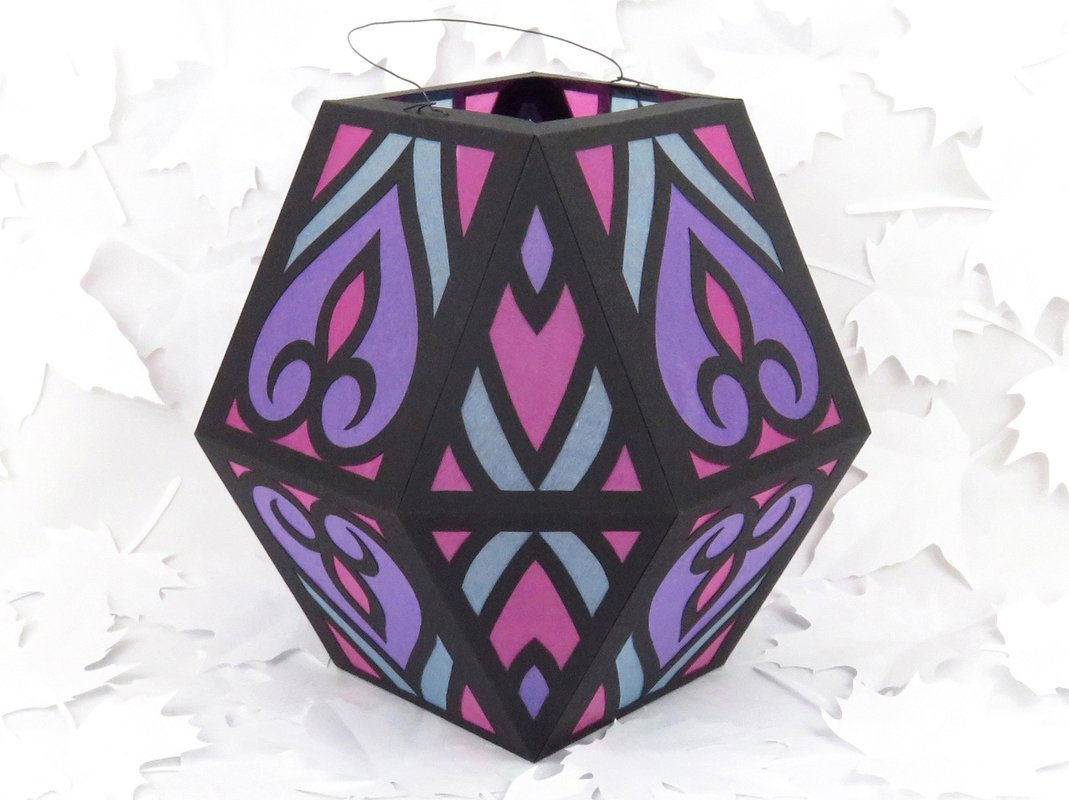 St. Martins-Laterne mit orientalischem Muster – Bastelanleitung und Vorlage