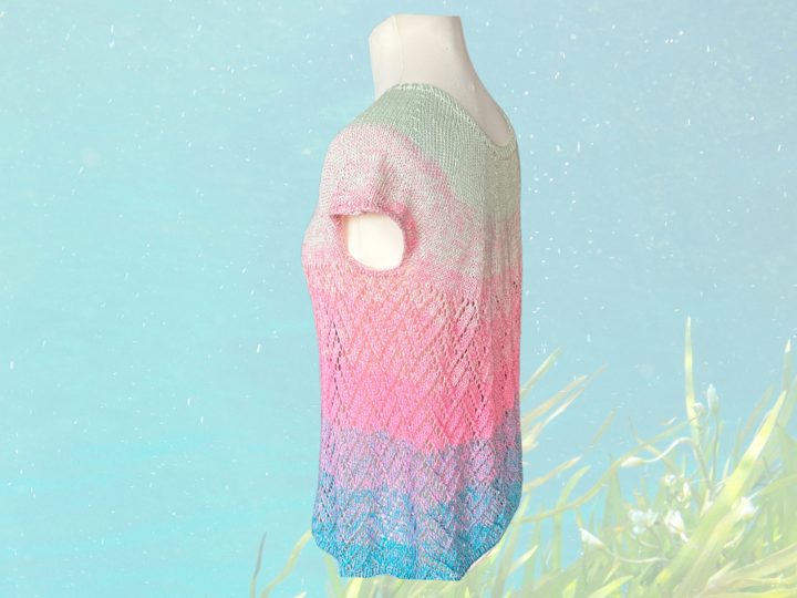 Strickanleitung Tunika Seegras